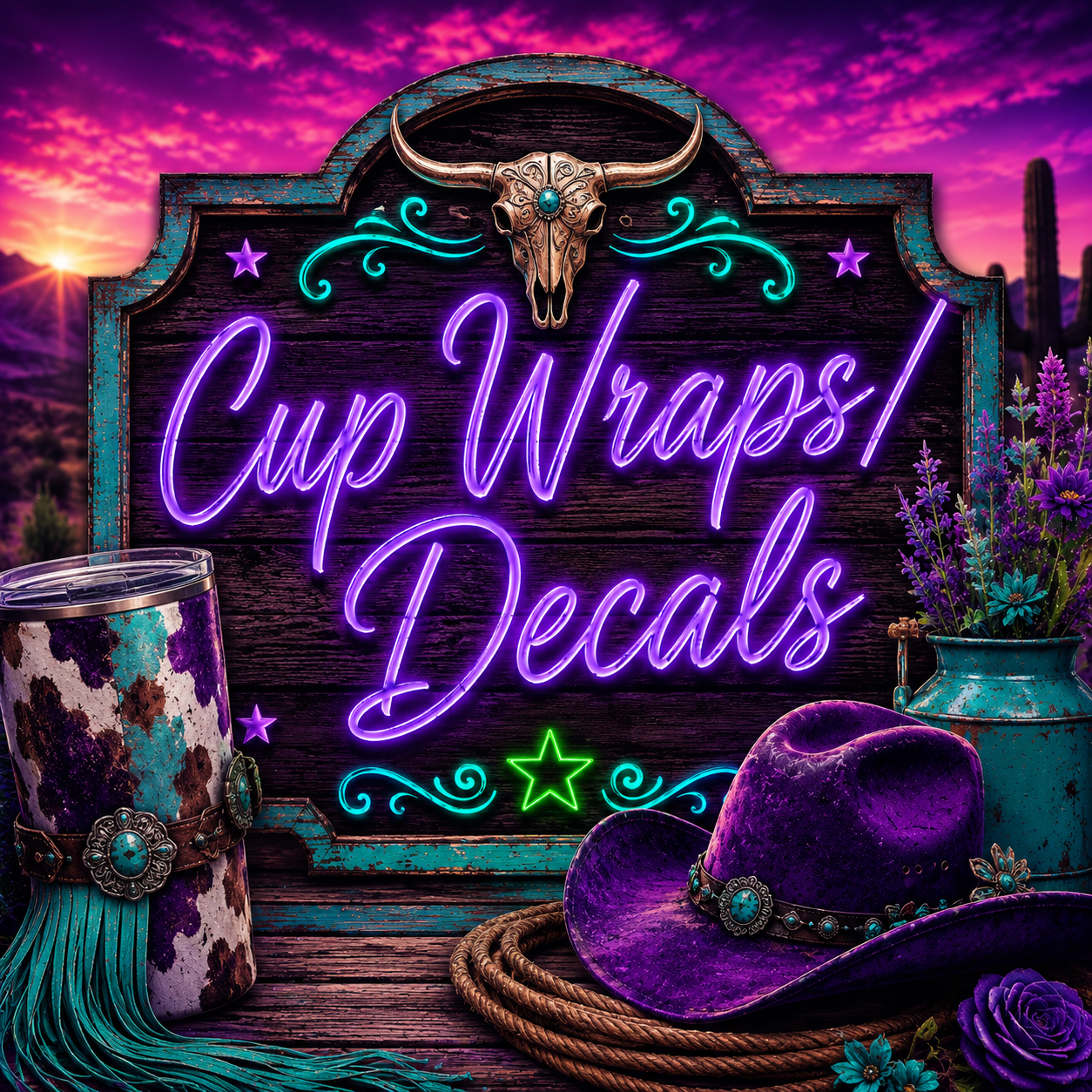 Cup Wraps/Decals(not sold separately)
