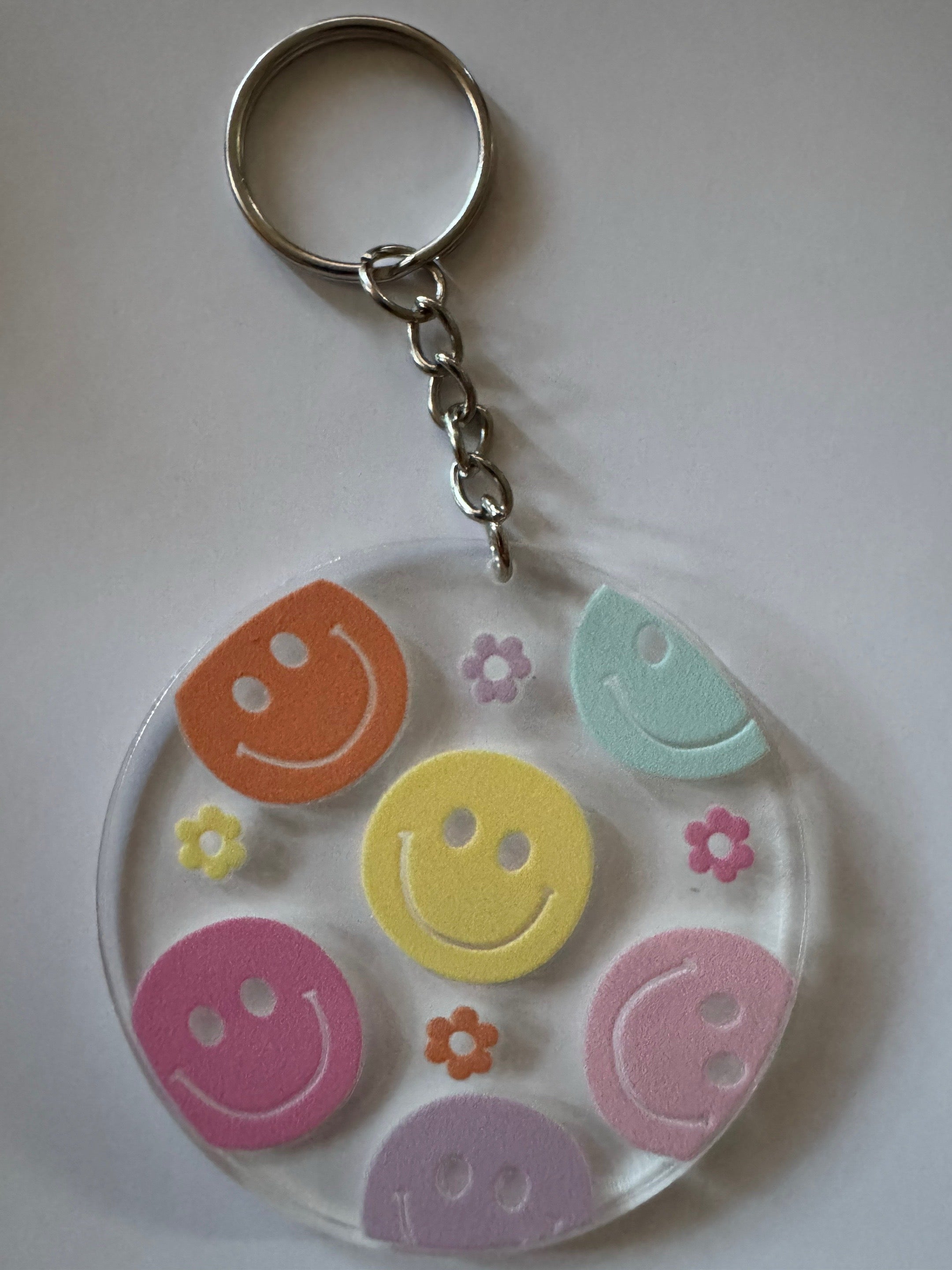 Premade Round Acrylic Keychains