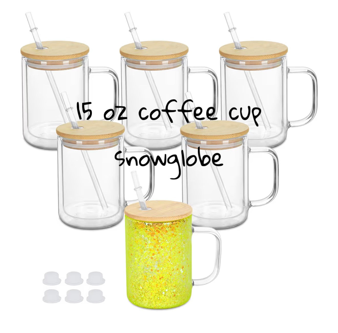 15 oz coffee cup Snowglobe