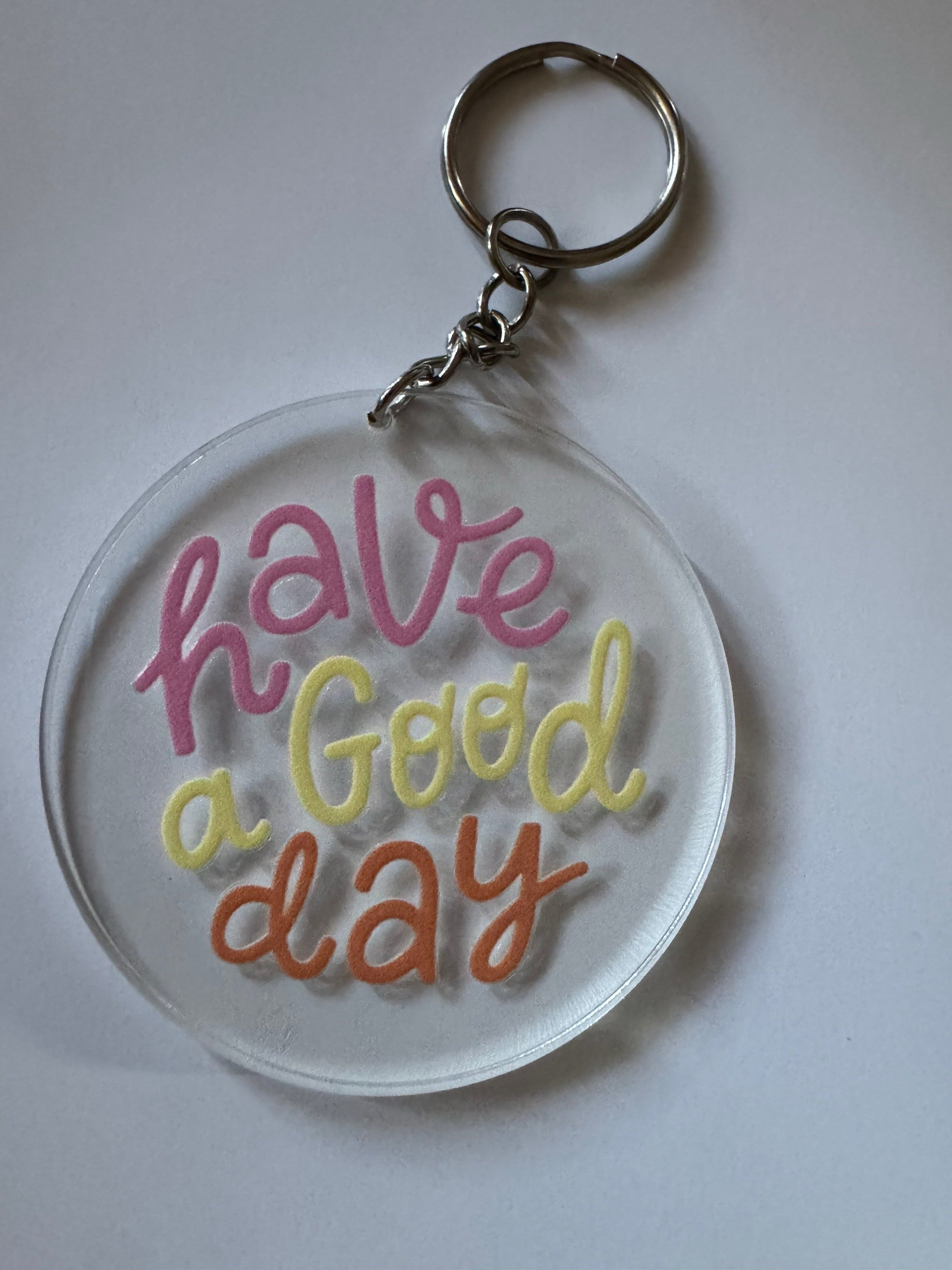 Premade Round Acrylic Keychains