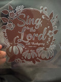 Sing to the Lord