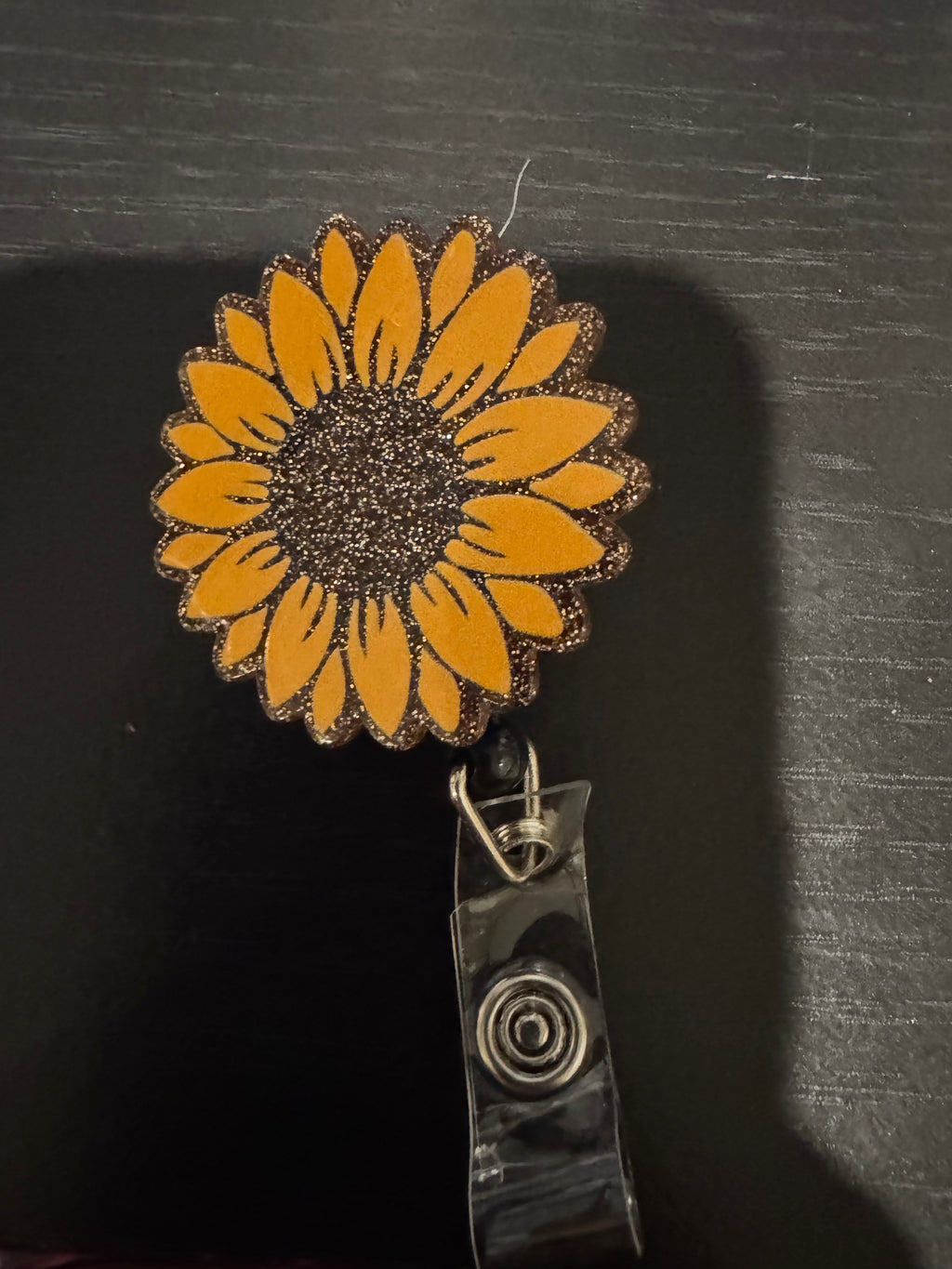 Badge reel w/acrylic