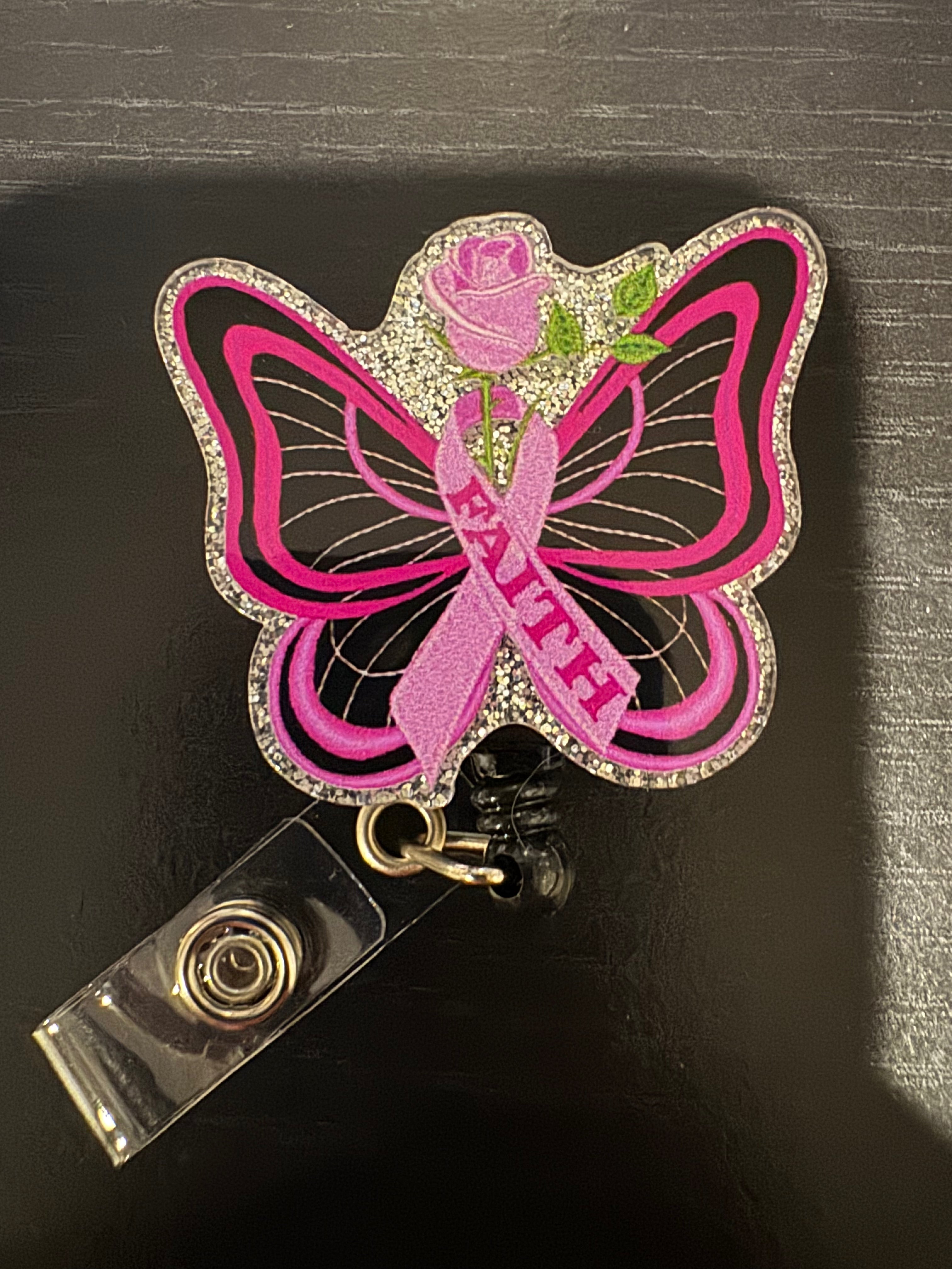 Badge reel w/acrylic