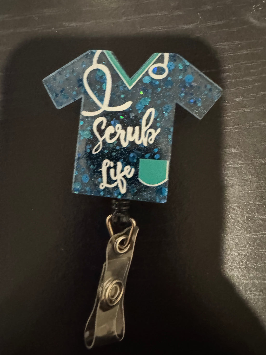 Badge reel w/acrylic