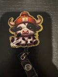 Badge reel w/acrylic